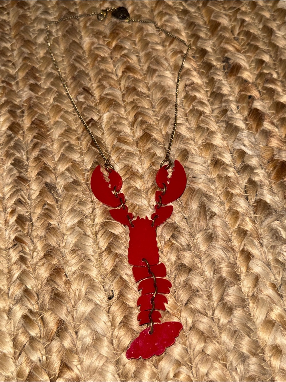 Vintage Tatty Devine lobster necklace